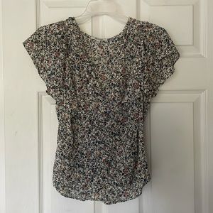 Madewell floral blouse